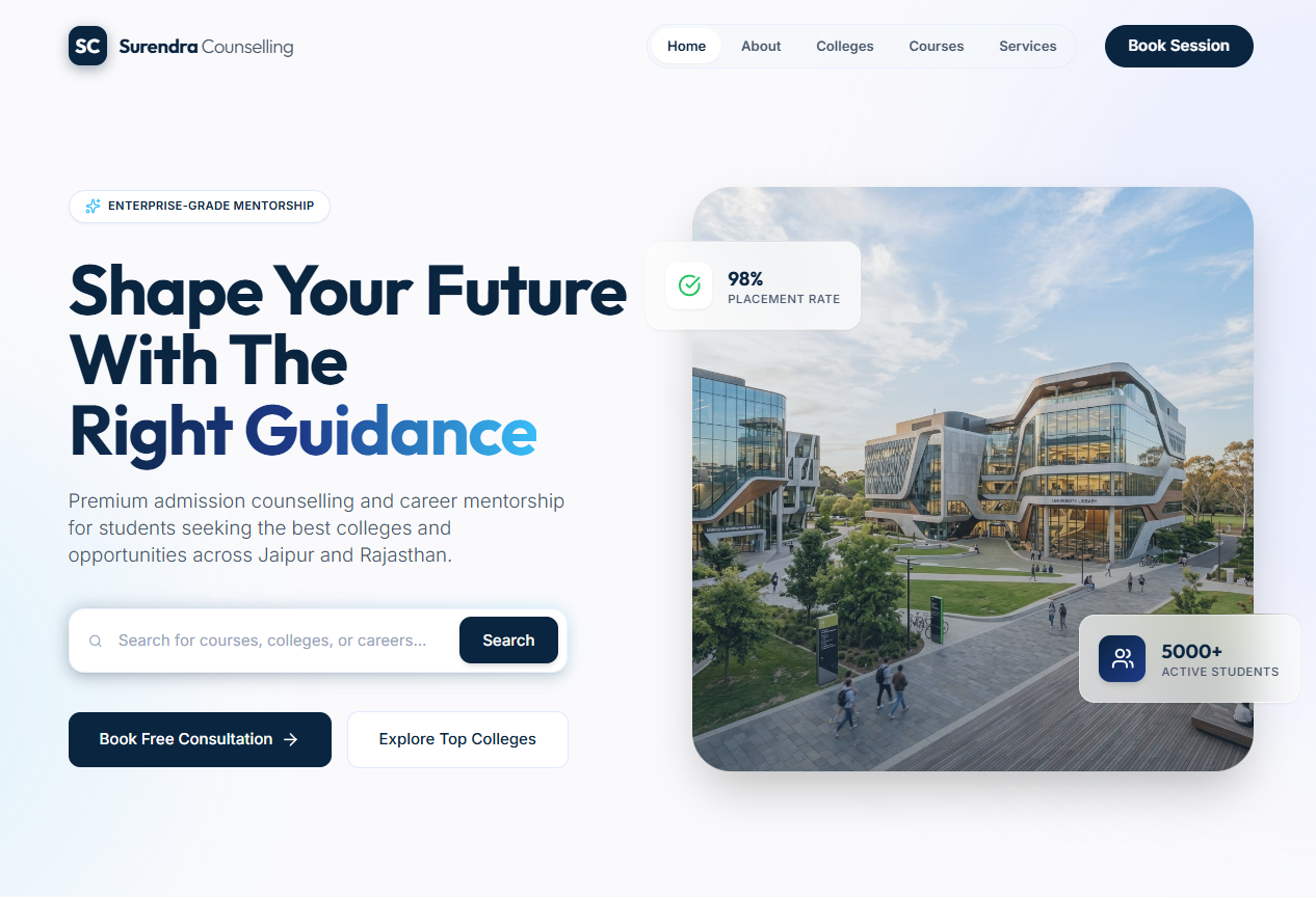 Student Counselling Platform Main